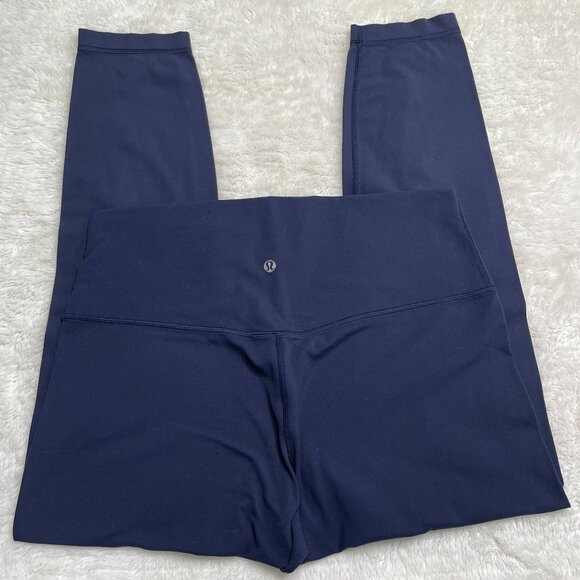Lululemon #LW5LJFSZ Women's Navy Blue Align Pant High Rise Leggings Size 12 - Picture 1 of 11